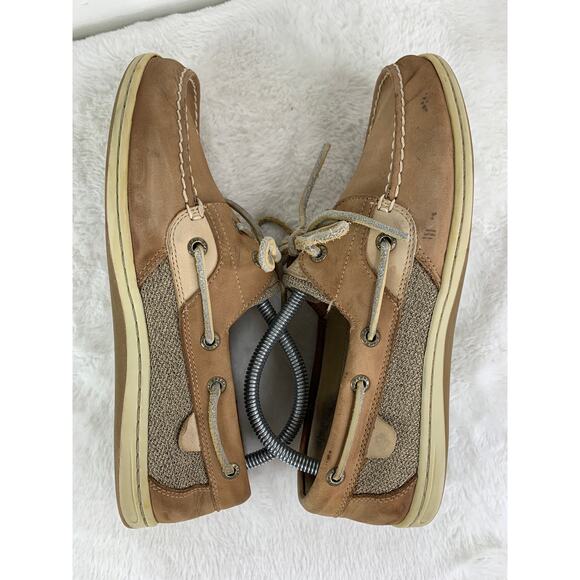 Sperry Angelfish Boat Shoes Women’s Size 10 Tan Leather STS 95588 - Picture 5 of 8
